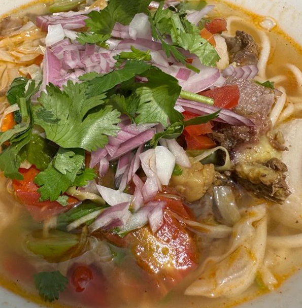 Thukpa on the drive up to Gangtok